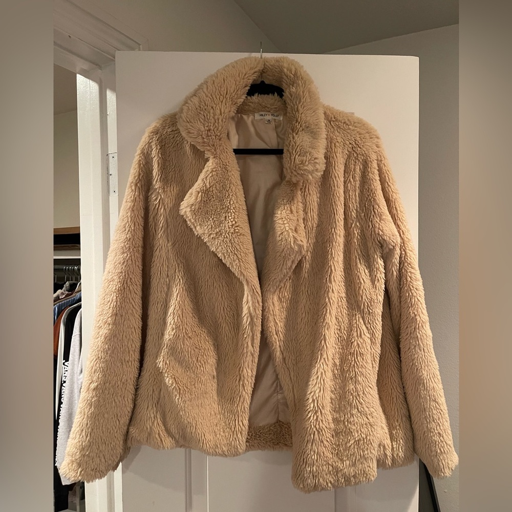 Beige Teddy Jacket